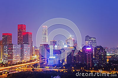 Night at Beijing Stock Photo