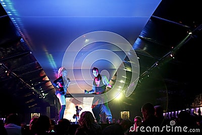 Night club scene Editorial Stock Photo