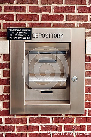 Night Deposit Box Royalty Free Stock Photo - Image: 1371795
