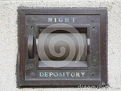 Night Depository Vault at a bank (generic) Stock Photo