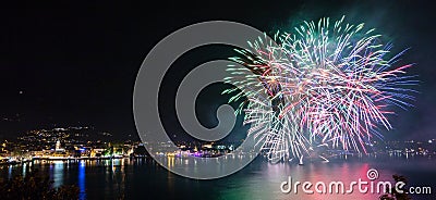 Night of faires Fireworks Stock Photo