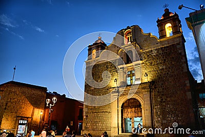 Sangre de Cristo Temple Oaxaca Editorial Stock Photo