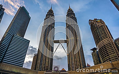 Night in Kuala Lumpur, Malaysia Stock Photo