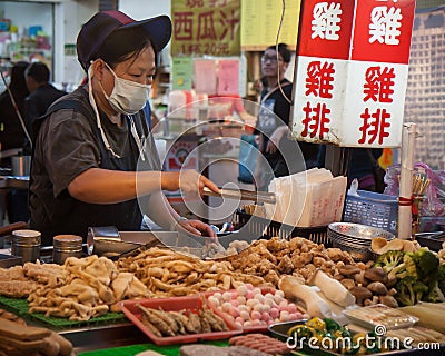 Night market food Editorial Stock Photo