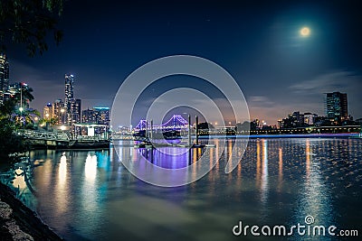 Night modern city of Astralia Stock Photo