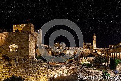 Night in the Old City Stock Photo