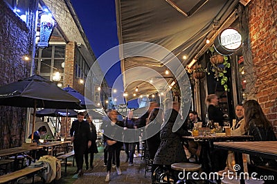 Night out at Auckland New Zealand Editorial Stock Photo