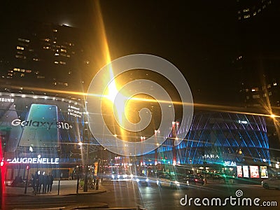 Night Paris Editorial Stock Photo