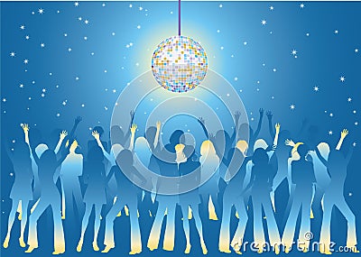 Night party Vector Illustration