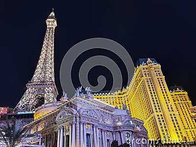 Las Vegas Night Scences Editorial Stock Photo