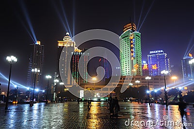 Night Scene of Chongqing port Editorial Stock Photo