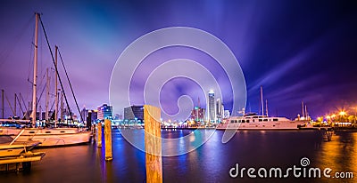 Night scenes around corpus christi texas Editorial Stock Photo