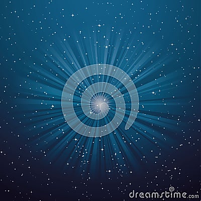 Night shining starry sky Stock Photo