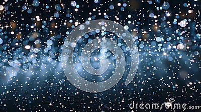 The night sky is a canvas of beauty with a shower of glittering stars and constellations while the podium glimmers with Stock Photo