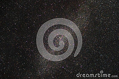 Night sky with far away galaxy Stock Photo