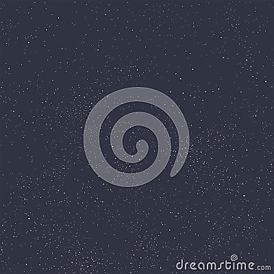 Night sky filled with stars Vector Illustration