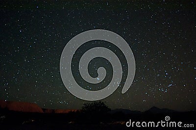 Night sky over Atacama desert Stock Photo