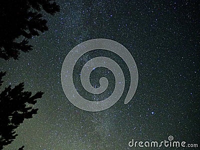 Night sky stars and milky way observing Stock Photo