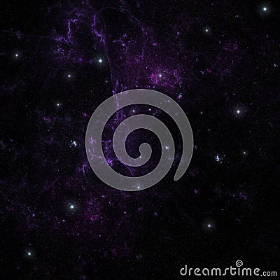 Night sky - Universe filled with stars Stock Photo