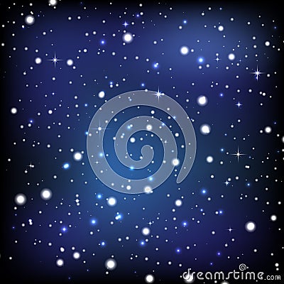 The night sky wallpaper Vector Illustration