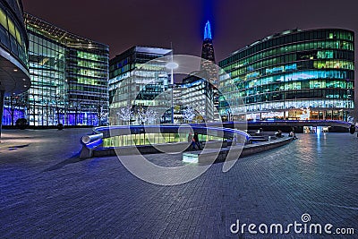 The Shard seen from the South Bank, London Editorial Stock Photo