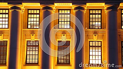 Night time structure Stock Photo