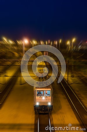 Night train Stock Photo