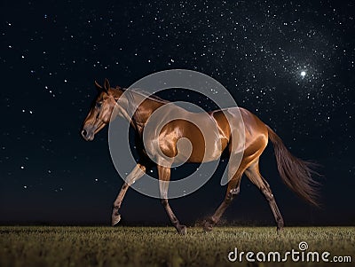 A Night Under Stars at The Irish Derby Stock Photo