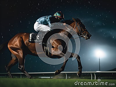 A Night Under Stars at The Irish Derby Stock Photo