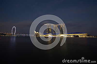 Night view of the garden singapore Editorial Stock Photo