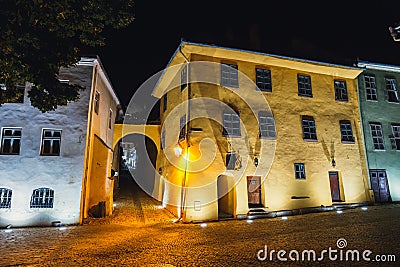 Historic town Sighisoara. City in which was born Vlad Tepes, Dracula Stock Photo