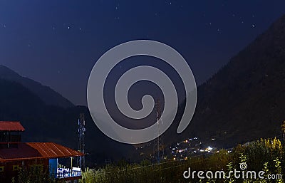 A night view from kalga Stock Photo