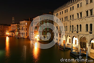 Night of view of Venice Stock Photo