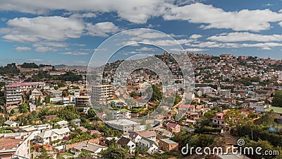 Nightfall over Antananarivo Stock Photo