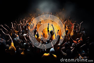 Nightlife Latin party, Celebration entertainment, dancing disco, reggaeton cumbia. traditional latin argentinian dance Stock Photo