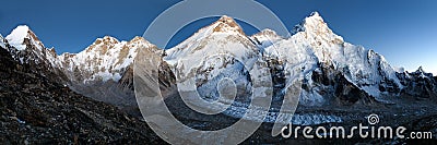 Nightly view of Everest Stock Photo