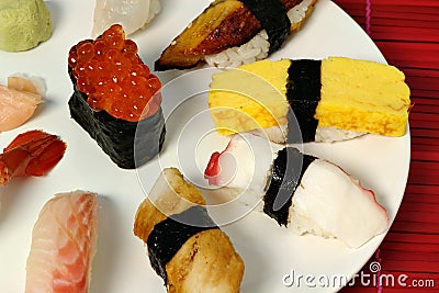 Nigiri sushi Stock Photo