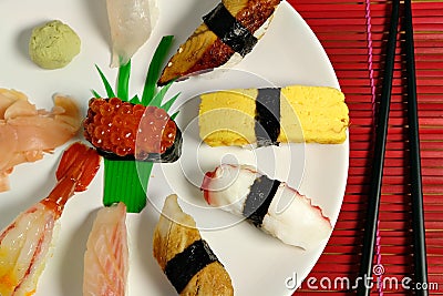 Nigiri sushi Stock Photo