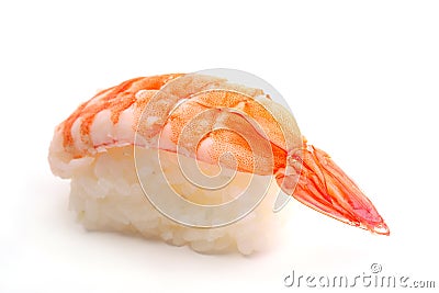 Nigiri Sushi With Prawns Stock Photo