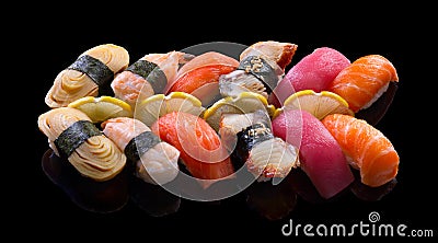 Nigiri sushi set Stock Photo