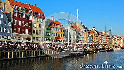 Nihavn - Copenhagen, Denmark Editorial Stock Photo