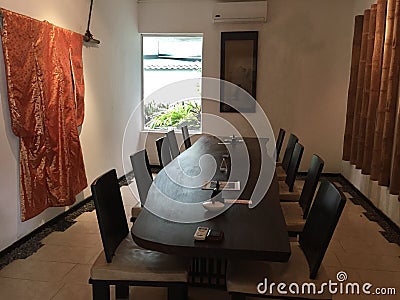 Interiors of Nihonbashi Restaurant, Colombo. Editorial Stock Photo