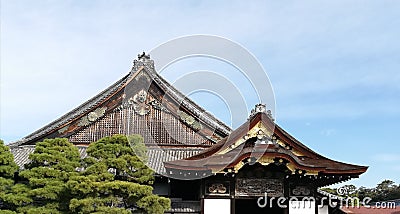 At Nijojo Castle in Kyoto Stock Photo