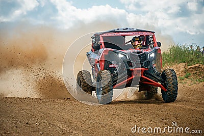 Nikolai Kudryavtsev 755, All-Terrain Vehicle Autocross Competition SSV Editorial Stock Photo