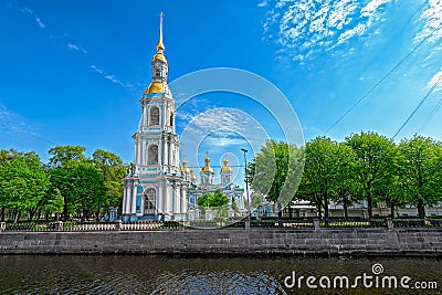 Nikolsky cathedral belltower. Stock Photo