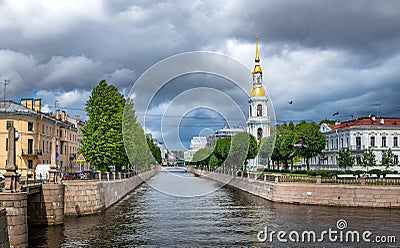 Nikolsky Marine sobor or St.Nicholas Cathedral, St.Petersburg, Russia Stock Photo