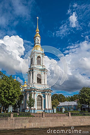 Nikolsky Marine sobor (St.Nicholas Cathedral), St.Petersburg Stock Photo