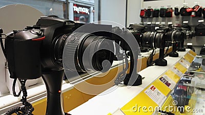 Nikon dslr cameras Editorial Stock Photo