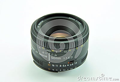 Nikon lens Editorial Stock Photo