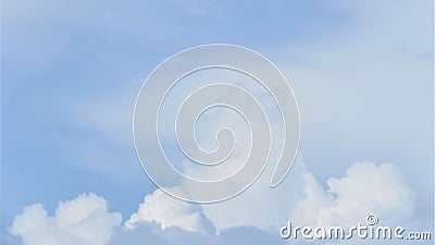 White Cumulonimbus Clouds On Blue South American Horizon, HD Stock Photo